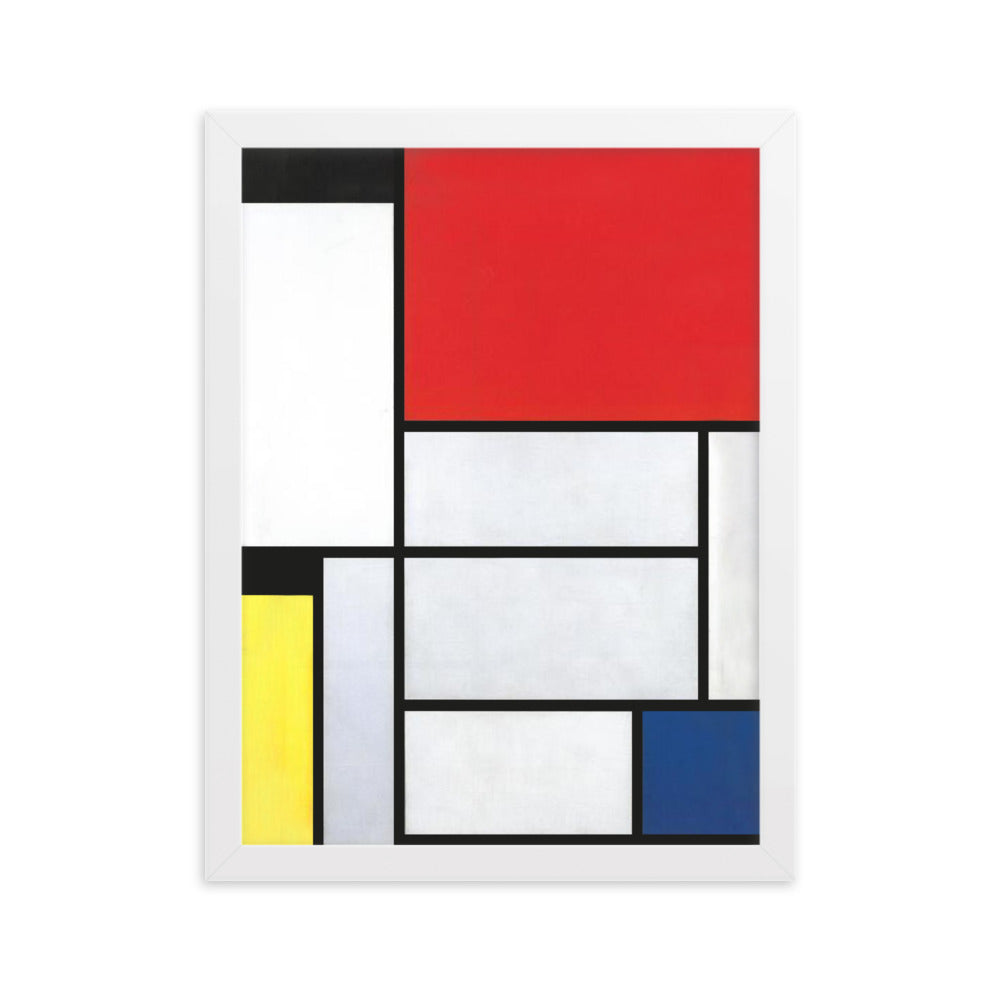 Poster - Mondrian, Tableau I Piet Mondrian Weiß / 30×40 cm artlia