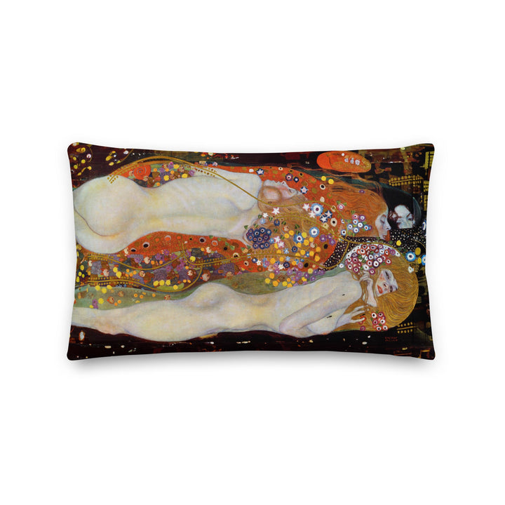 Premium-Kissen - Gustav Klimt, Wasserschlangen II 50x30 cm (20″×12″) artlia