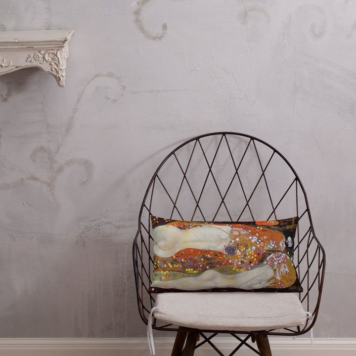 Premium-Kissen - Gustav Klimt, Wasserschlangen II artlia