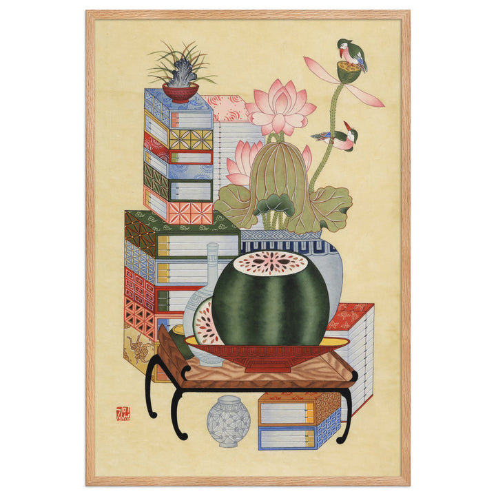 sehnsucht-nach-wissen-koreanisches-gerahmte-poster-framed-misun-kim-artlia-online-art-galeria_1