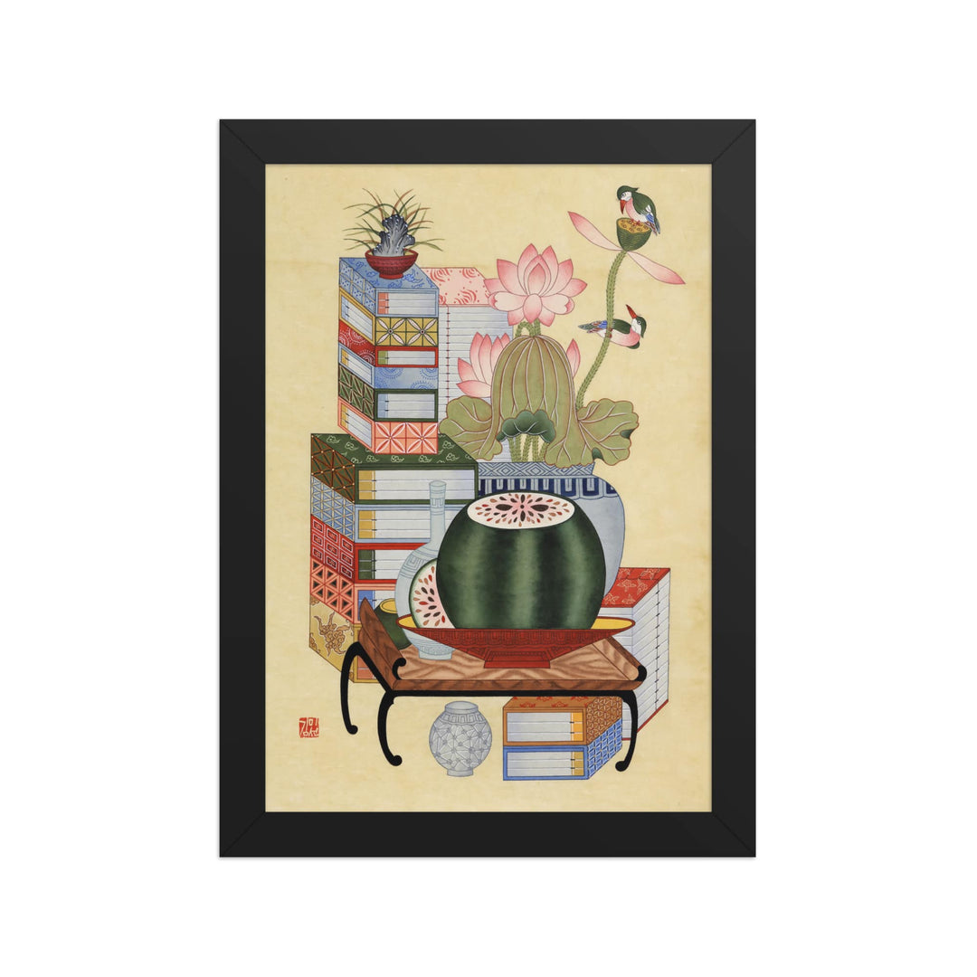 sehnsucht-nach-wissen-koreanisches-gerahmte-poster-framed-misun-kim-artlia-online-art-galeria_12