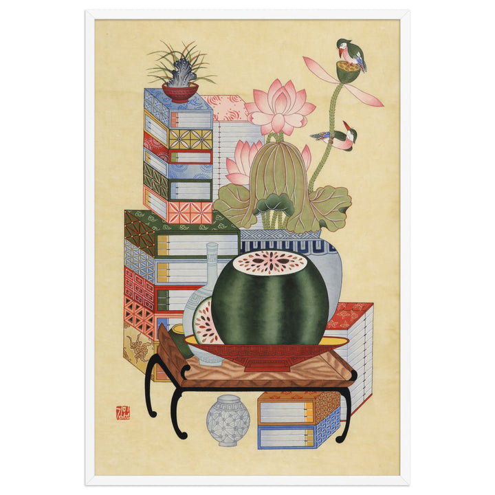 sehnsucht-nach-wissen-koreanisches-gerahmte-poster-framed-misun-kim-artlia-online-art-galeria_3