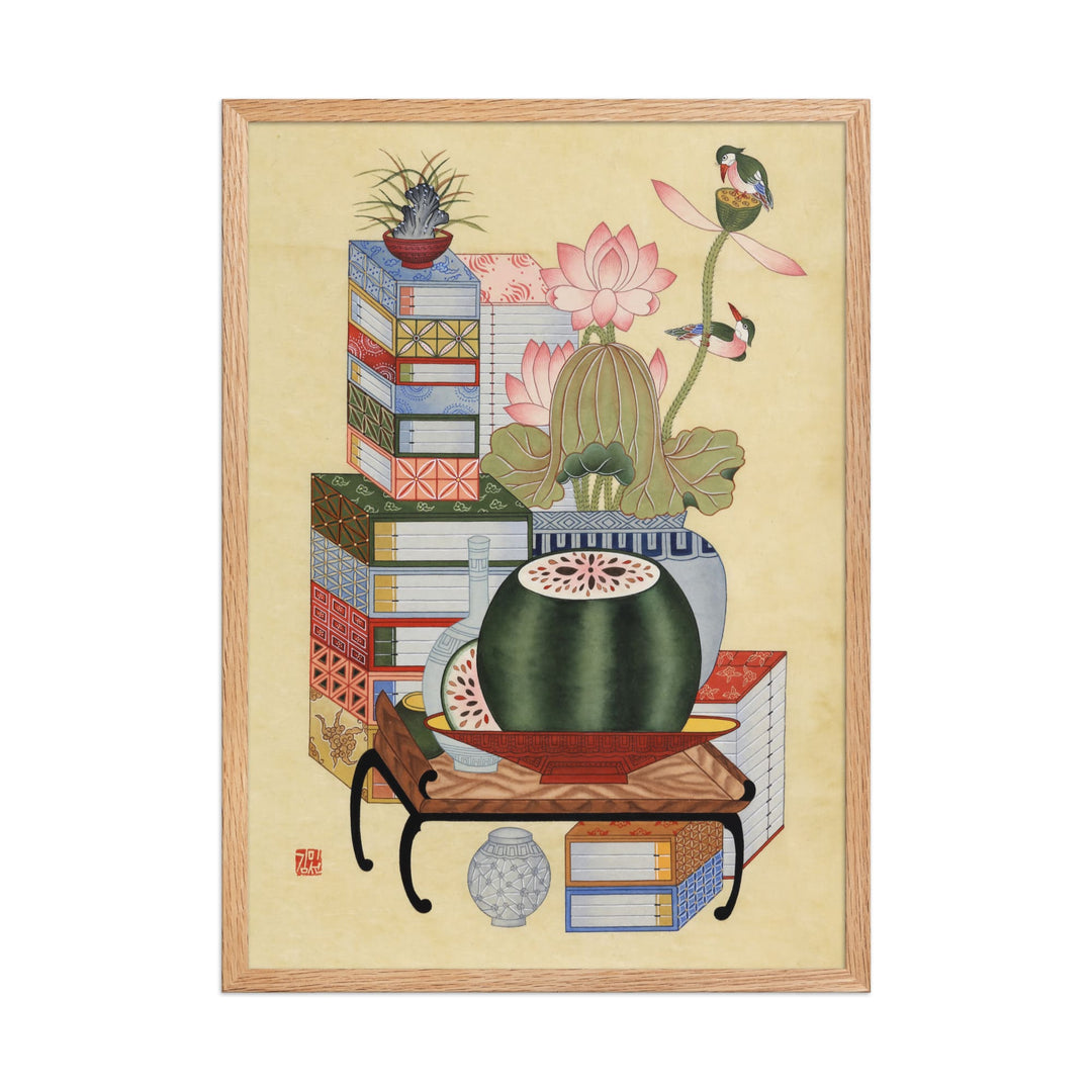 sehnsucht-nach-wissen-koreanisches-gerahmte-poster-framed-misun-kim-artlia-online-art-galeria_4