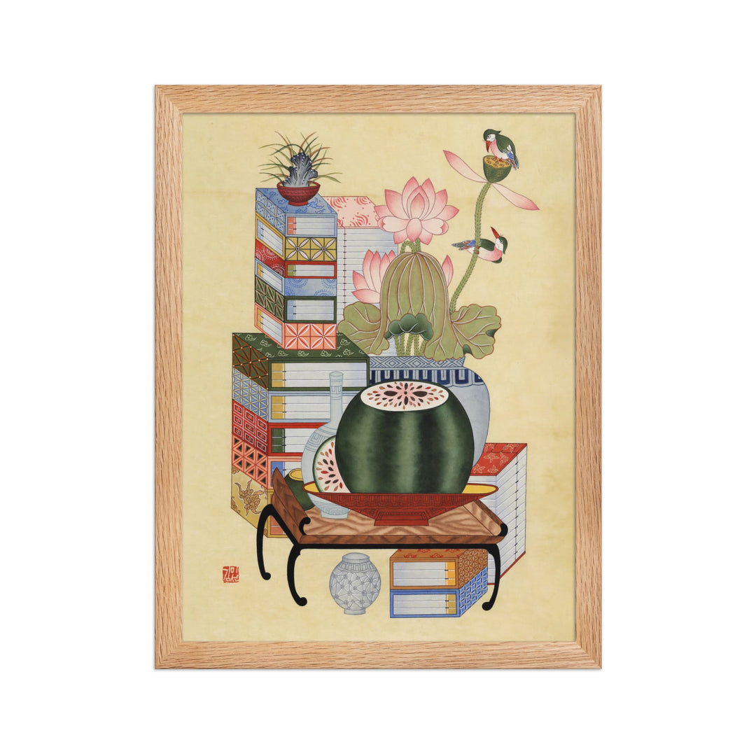 sehnsucht-nach-wissen-koreanisches-gerahmte-poster-framed-misun-kim-artlia-online-art-galeria_5