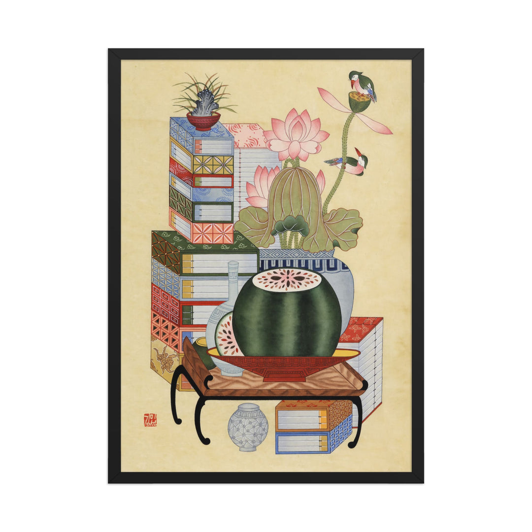 sehnsucht-nach-wissen-koreanisches-gerahmte-poster-framed-misun-kim-artlia-online-art-galeria_7