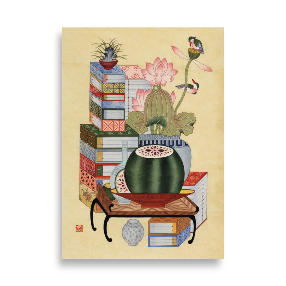 sehnsucht-nach-wissen-koreanisches-poster-misun-kim-artlia-online-art-galeria-70x100-cm