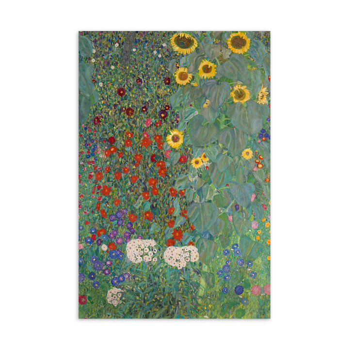Gustav Klimt, Garten mit Sonnenblumen - Postkarte