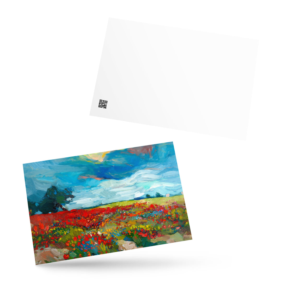 Postcard - Flower Fields