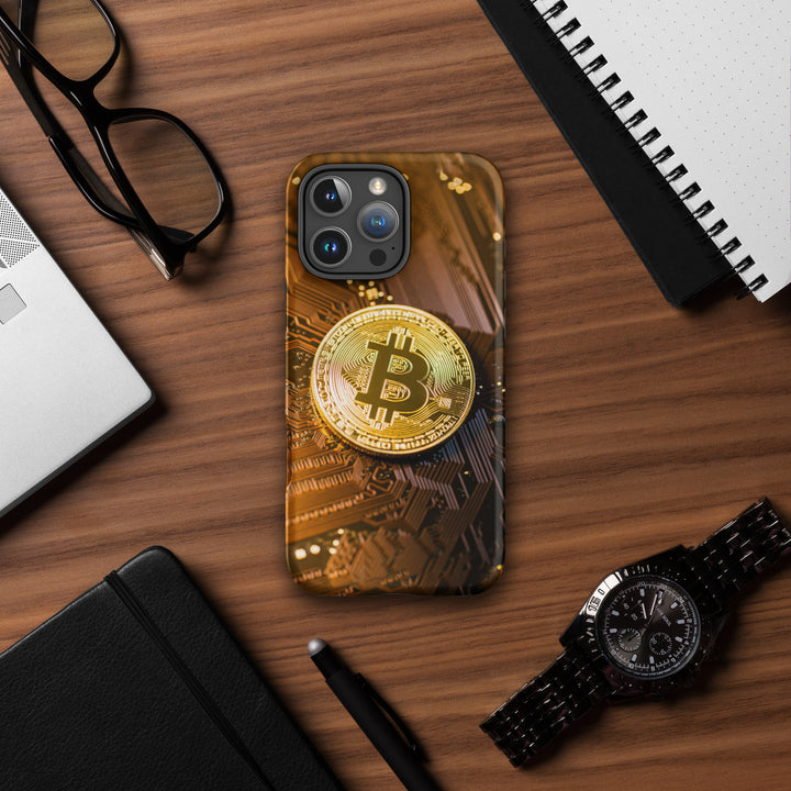 Hardcase iPhone® Handyhülle - Bitcoin Gold