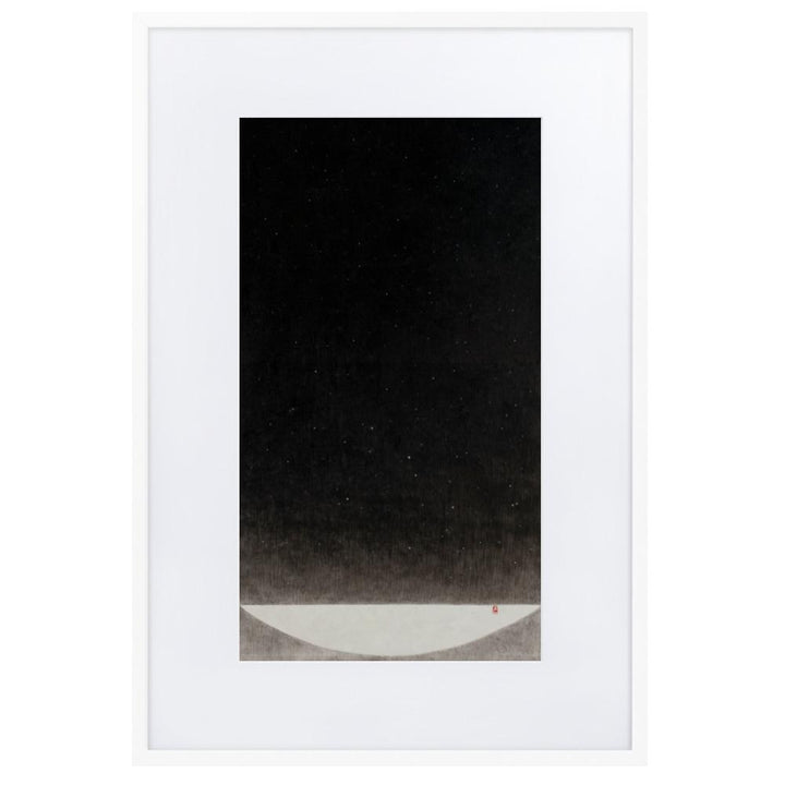 Füllung mit Licht 16 - Poster im Rahmen mit Passepartout artlia Weiß / 61×91 cm artlia