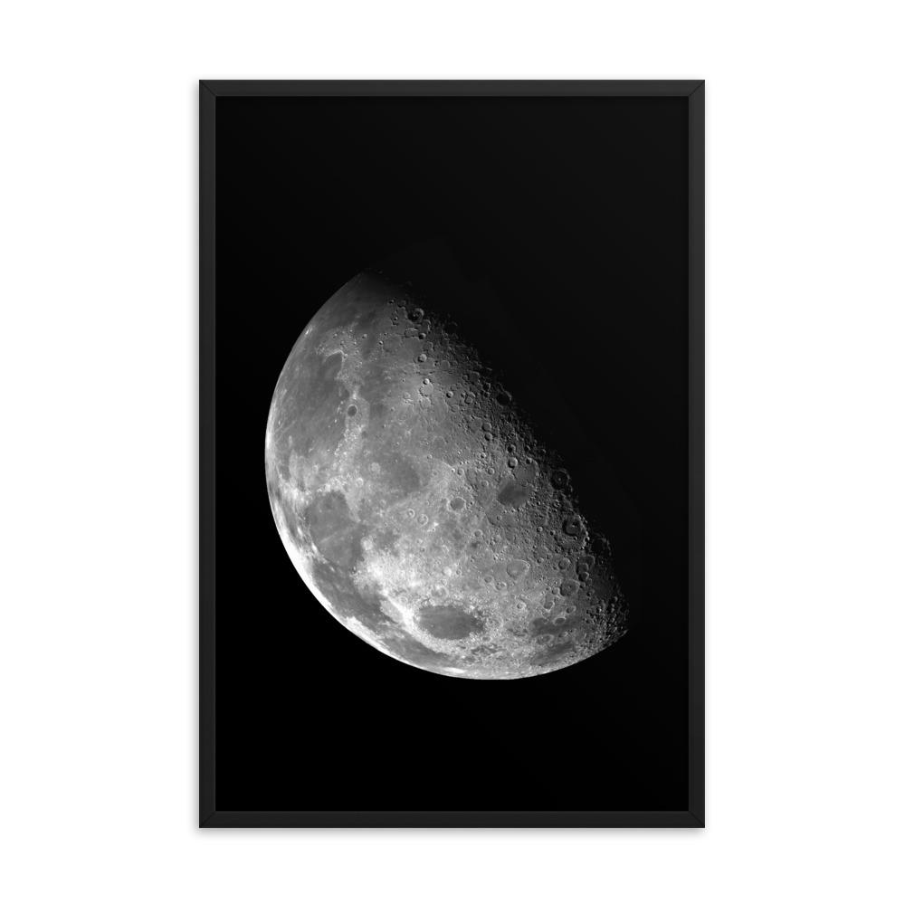 Halbmond von NASA - Poster im Rahmen NASA schwarz / 61x91 cm artlia