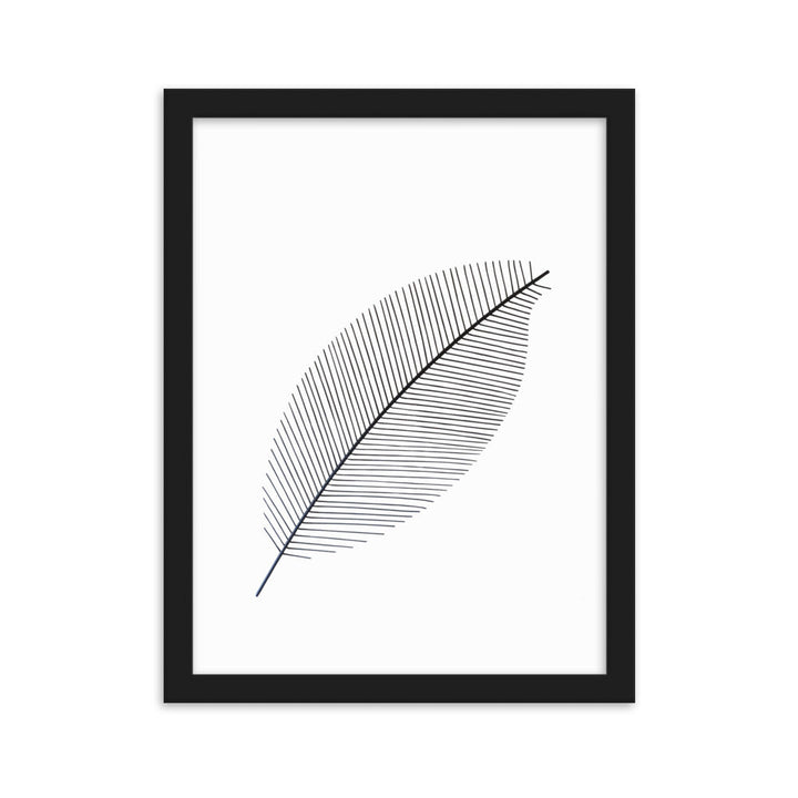 Leaf X Ray - Poster im Rahmen Kuratoren von artlia Schwarz / 30×40 cm artlia