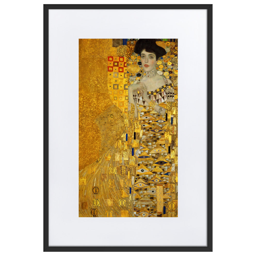 Poster mit Passepartout - Gustav Klimt, Adele Bloch-Bauer Gustav Klimt Schwarz / 61×91 cm artlia