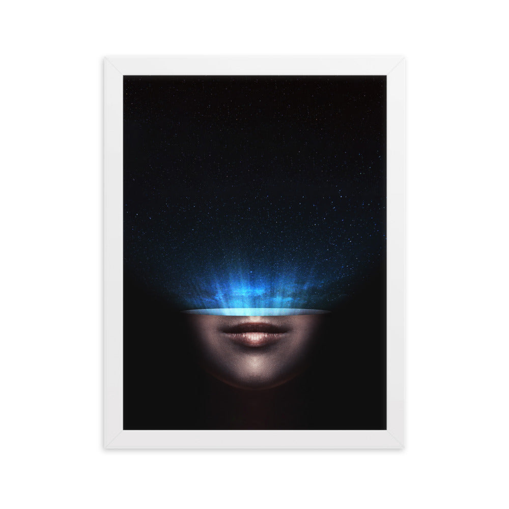 Poster mit Rahmen - Universum im Kopf Kuratoren von artlia Weiß / 30×40 cm artlia