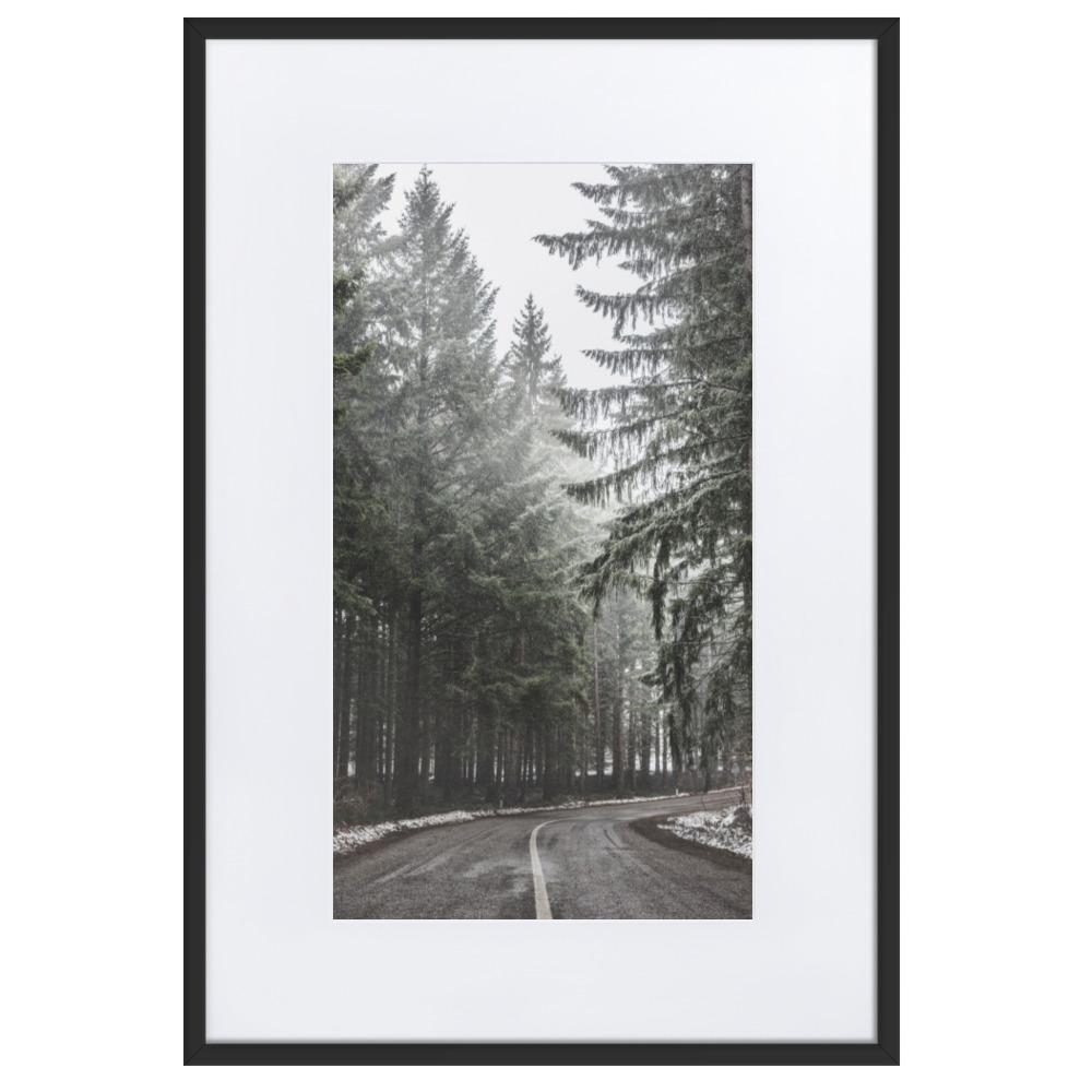 Poster with passepartout | Snow Landscape 6 | artlia – ARTLIA
