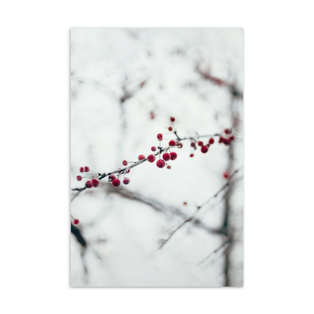 Winterbeeren Winterberries - Postkarte artlia artlia